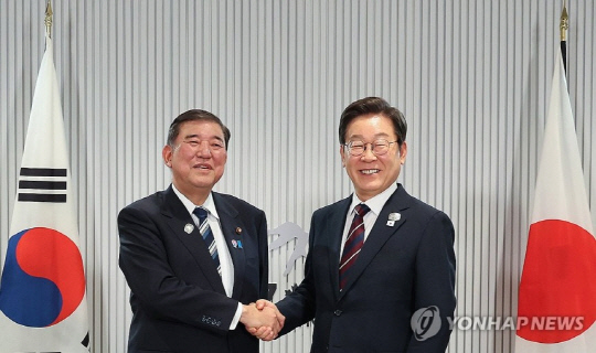 이재명 대통령, 이시바 일 총리와 한일 정상회담. 연합뉴스